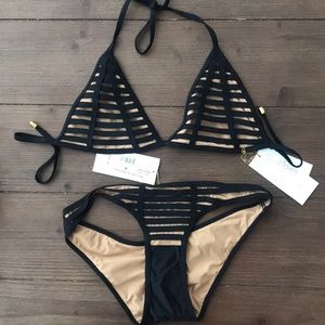Beach Bunny Black Nude Bikini